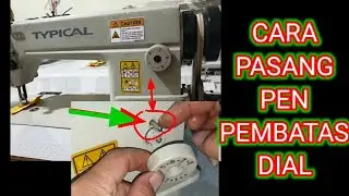 cara servis mesin jahit || pasang pen dial pembatas langkah jarang halus jahitan