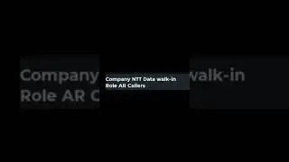 job update NTT Data