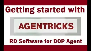 Agentricks - Getting Started with Agentricks RD Software for DOP Agents