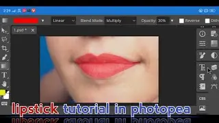lipstick tutorial in photopea || photoshop || photopea tutorial|| photo editing tutorial #photoshop