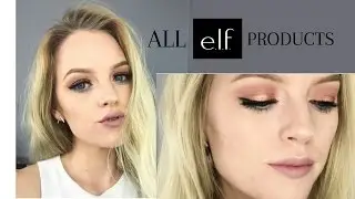 All E.l.f. Products Makeup Tutorial | One Brand Makeup Tutorial