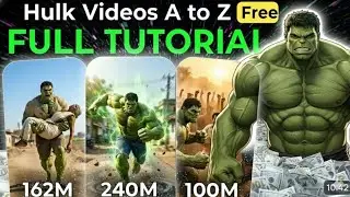 How To Create Perfect Hulk Ai Videos FREE | Full Tutorial |Hulk Al Videos Kaise Banaye #hulkstoryai