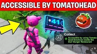 ACCESSIBLE BY USING TOMATOHEAD EMOTICON INSIDE THE DURRR BURGER RESTAURANT - Fortbyte #41 Location