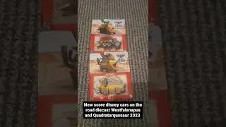 New score disney cars on the road diecast Westfalanapus and Quadratorquosaur 2023 #disneycars