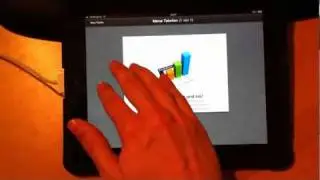 Демонстрация multitouch на iPad с iOS 4.3