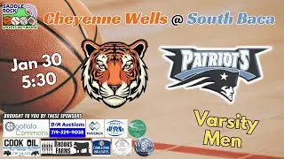 Cheyenne Wells @ South Baca - Varsity Men - Jan 30, 2026