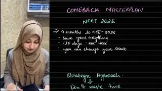 COMEBACK🔥Masterplan NEET 2026 #neet2026 #neet2026strategy #neetmotivation 