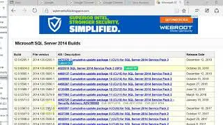 Patching SQL 2014