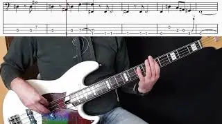 Chris Isaak - Blue Hotel (Bass Cover, Rhythm Only) (Lesson w/ Tabs)