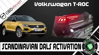 HOW TO ACTIVATE SCANDINAVIAN DRLS | VOLKSWAGEN T-ROC 2018 | #OBDELEVEN