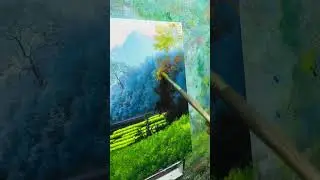 Bringing a Lush Mountain to Life: Painting Vibrant Greenery