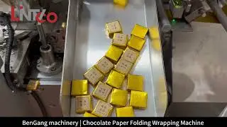 Cube Ball Heart Hard Caramel Chocolate Paper Folding Wrapping Machine