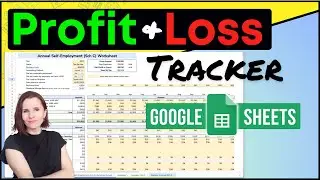 Create a Business Sch C Profit & Loss Worksheet in Google Sheets