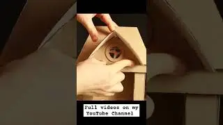 ❣DIY Rustic Fairy Door Lamp Using Cardboard Boxes❣  #diy #fairylamp #craft #carboard #