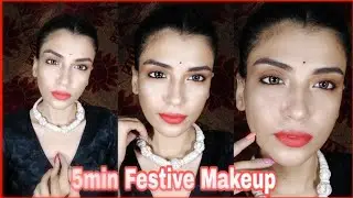 Super Simple 5min Festive Makeup Tutorial | Ritika Sengupta