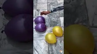 ASMR Balloon Pop Compilation | Water + Color Satisfying Pops  #satisfying #poppballons #shorts