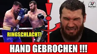 HEFTIGE SCHLACHT mit gebrochener HAND!!! Der russische L&Ouml;WE MAKHMUDOV vs Dave ALLEN!!! 247 Boxing