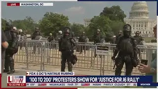 'Justice for J6' rally: Protesters met with significant police presence on Capitol Hill