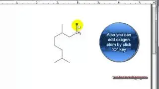 ChemDraw tutorial 3 draw Citronellal by rings
