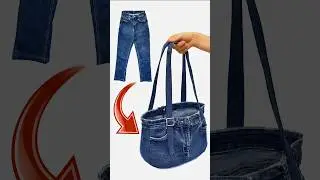 Как легко сшить сумку через плечо из старых джинсов Miarti🪡🧵✂️ 👜✌️