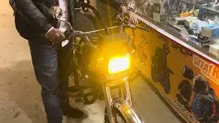 We offer Honda 125 LED fog lights & extra accessories installation. #honda #ledfoglights 
