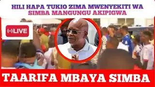 DISASTER! Here is the Video of Simba Chairman MULTAZAR MANGUNGU Being Attacked by Simba Fans