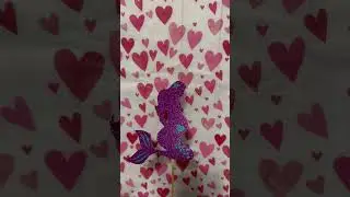 Mermaid glitter cake topper #shorts #mermaid #babyshower #babygirl #baby #cake #glitter #diy