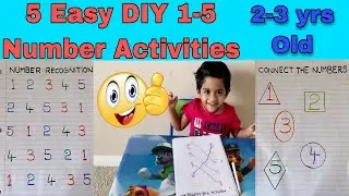 Number Recognition Activities for Preschoolers | Easy DIY Math Activities | Learn Numbers