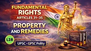 Fundamental Rights Articles 31&ndash;35 Explained | Property Rights & Safeguards | M. Laxmikant #upsc25-26