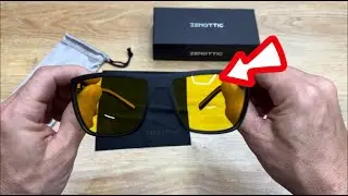 ZENOTTIC Polarized Sunglasses for Men Lightweight TR90 Frame UV400 Protection Square Sun Glasses