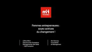 Formation M2i - Femmes entrepreneures : soyez actrices du changement