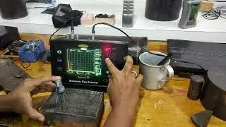 Ultrasonic Testing Practical Part -12(flaw Length Measurement -Maximum Amplitude Method -Non planar)