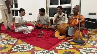 Hare Krishna #mahamantra #kirtan #ISKCON gokulam #Miyapur #Hyderabad #Sudhaamrit shyamdas Prabhu ji