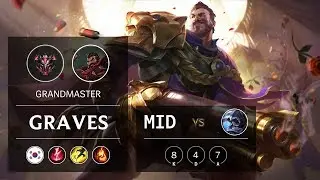 Graves Mid vs Talon - KR Grandmaster Patch 9.13