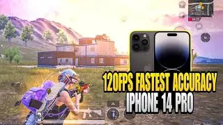 FASTEST ACCURACY IN 120 FPS 🧠💀 IPHONE 14 PRO PUBG / BGMI TEST 2025