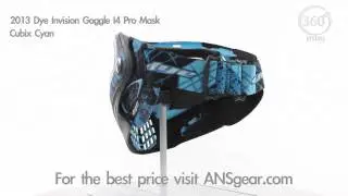 Dye Invision Goggle I4 Pro Mask - Cubix Cyan - Visual 360