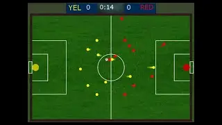 Intelligent Marble Football-Soccer Race | Marbles with Ball Controlling Ability| Algodoo Marble Race
