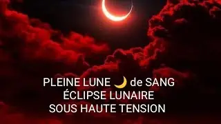 PLEINE LUNE 🌒 de SANG sous HAUTE TENSION/ TRANSFORMATION/TRANSMUTATION/PURIFICATION des &Eacute;NERGIES 🌈⚡