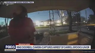 Ring doorbell camera captures arrest of Darrell Brooks Jr. | FOX6 News Milwaukee