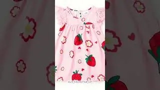 Cutest Strawberry-Themed Baby Dress You&rsquo;ll Love 🍓| KidzNest