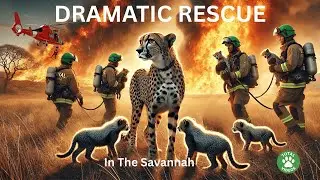 Wildfire Chase in the Savannah: A True Cheetah Rescue Story 🐆🔥