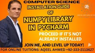 NUMPY INSTALLATION GUIDE FOR PYCHARM