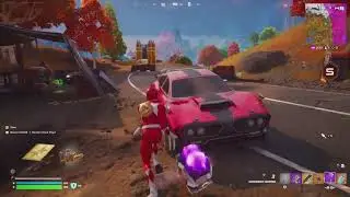 Fortnite Zero Build: Red Ranger Skin - Gameplay in Zero Build.