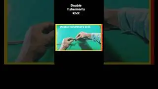 how to tie Double fisherman's knot @IndianRopeknots #knotskill #knot