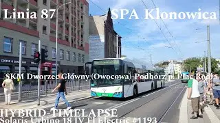 [H-TMLPS] Szczecin Linia 87 SKM Dw. Gł. (Owocowa)-Podbórz Solaris Urbino 18 IV Fl Electric #1193