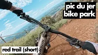 Pic du Jer Bike Park (Lourdes) | Red Trail | short | 4K | 2024