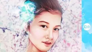 Winter Blossom - Vector/Vexel Speed Art #Photoshop
