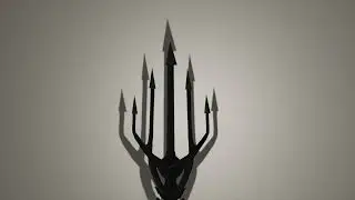 Trident 3D modeling timelapse | Blender