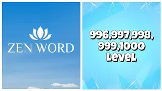 Zen Word&reg; - Relax Puzzle Game - 996,997,998,999,1000 Level Answers