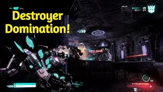 Transformers Fall of Cybertron Destroyer Domination!